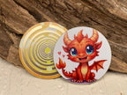 33 mm Disc 6er-Set – orangene Dachenpower + Lakhovsky MWO – orange – Produktansicht 4