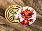33 mm Disc 6er-Set – orangene Dachenpower + Lakhovsky MWO – orange – Produktansicht 5
