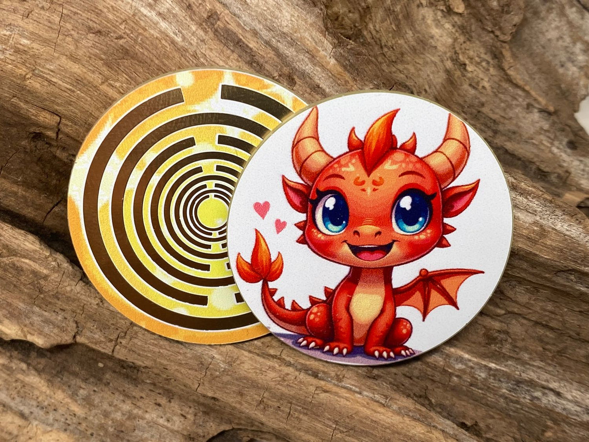 33 mm Disc 6er-Set – orangene Dachenpower + Lakhovsky MWO – orange – Produktansicht 5