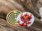 33 mm Disc 6er-Set – orangene Dachenpower + Lakhovsky MWO – orange – Produktansicht 6