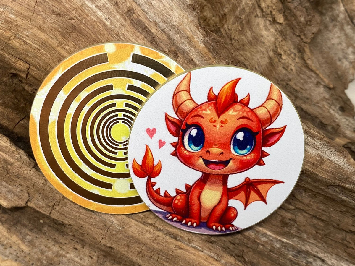 33 mm Disc 6er-Set – orangene Dachenpower + Lakhovsky MWO – orange – Produktansicht 9