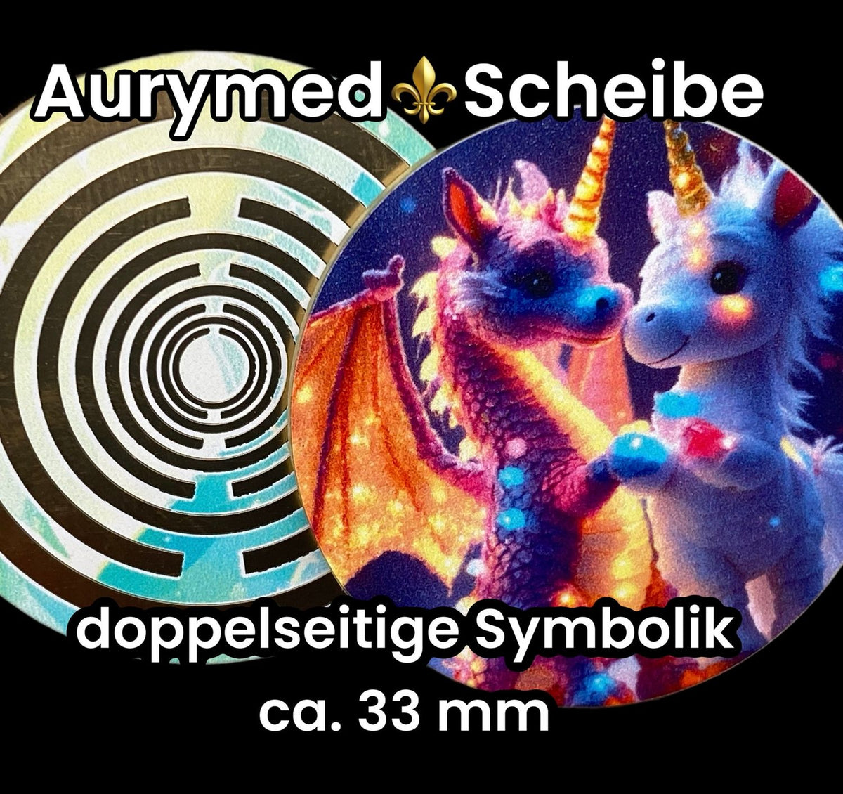 33 mm Scheibe – 6er – Set – Lakhovsky MWO – DUO Dachenpower – optional mit 3D Ring für Anhänger nutzbar – Produktansicht 12