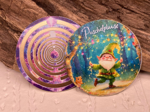 33 mm Scheibe – 6er – Set – Lakhovsky MWO – Puschelpluse – optional mit 3D Ring für Anhänger nutzbar – Produktansicht 2