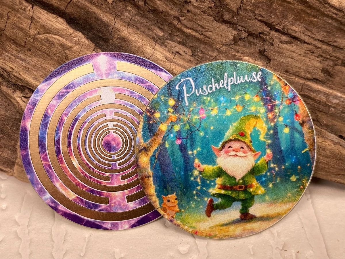 33 mm Scheibe – 6er – Set – Lakhovsky MWO – Puschelpluse – optional mit 3D Ring für Anhänger nutzbar – Produktansicht 6