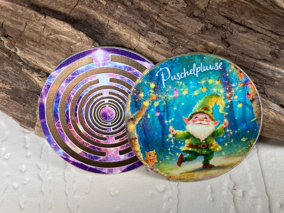 33 mm Scheibe – 6er – Set – Lakhovsky MWO – Puschelpluse – optional mit 3D Ring für Anhänger nutzbar – Produktansicht 7