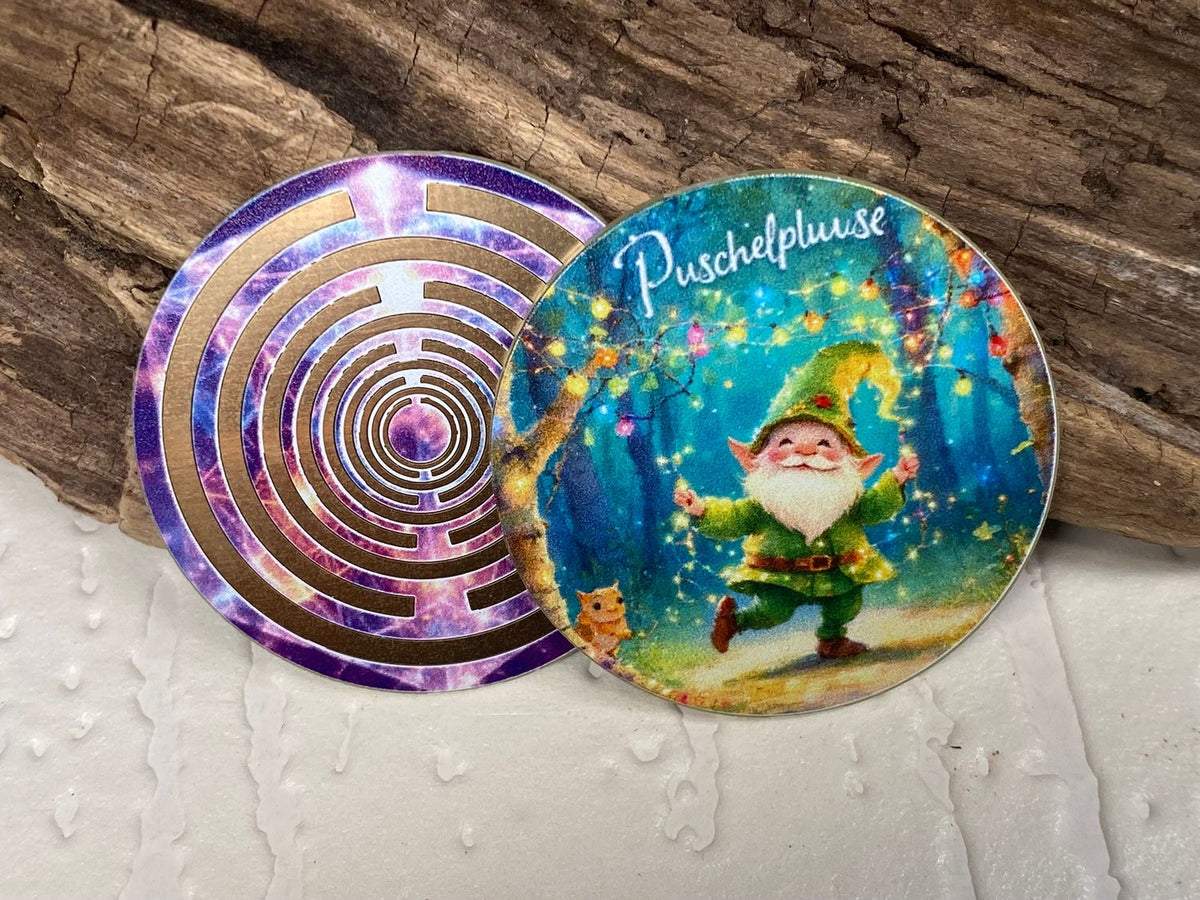33 mm Scheibe – 6er – Set – Lakhovsky MWO – Puschelpluse – optional mit 3D Ring für Anhänger nutzbar – Produktansicht 8