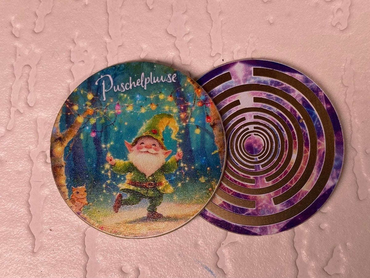 33 mm Scheibe – 6er – Set – Lakhovsky MWO – Puschelpluse – optional mit 3D Ring für Anhänger nutzbar – Produktansicht 15