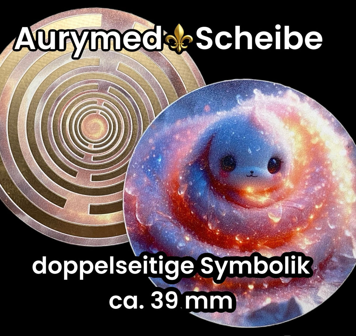39 mm Scheibe – 6er – Set – Lakhovsky MWO – Wolkenwurli – optional mit 3D Ring für Anhänger nutzbar – Produktansicht 13