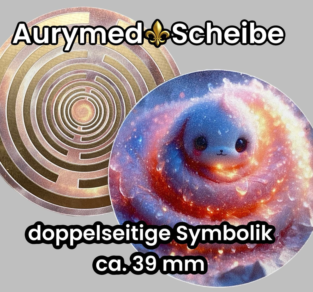 39 mm Scheibe – 6er – Set – Lakhovsky MWO – Wolkenwurli – optional mit 3D Ring für Anhänger nutzbar – Produktansicht 14