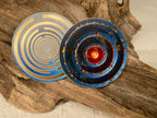 39 mm Scheibe – 6er – Set – Lakhovsky MWO – Feuer & Asphal – optional mit 3D Ring für Anhänger nutzbar – Produktansicht 9