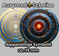 39 mm Scheibe – 6er – Set – Lakhovsky MWO – Feuer & Asphal – optional mit 3D Ring für Anhänger nutzbar – Produktansicht 1