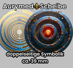 39 mm Scheibe – 6er – Set – Lakhovsky MWO – Feuer & Asphal – optional mit 3D Ring für Anhänger nutzbar – Produktansicht 1