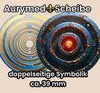 39 mm Scheibe – 6er – Set – Lakhovsky MWO – Feuer & Asphal – optional mit 3D Ring für Anhänger nutzbar – Produktansicht 3