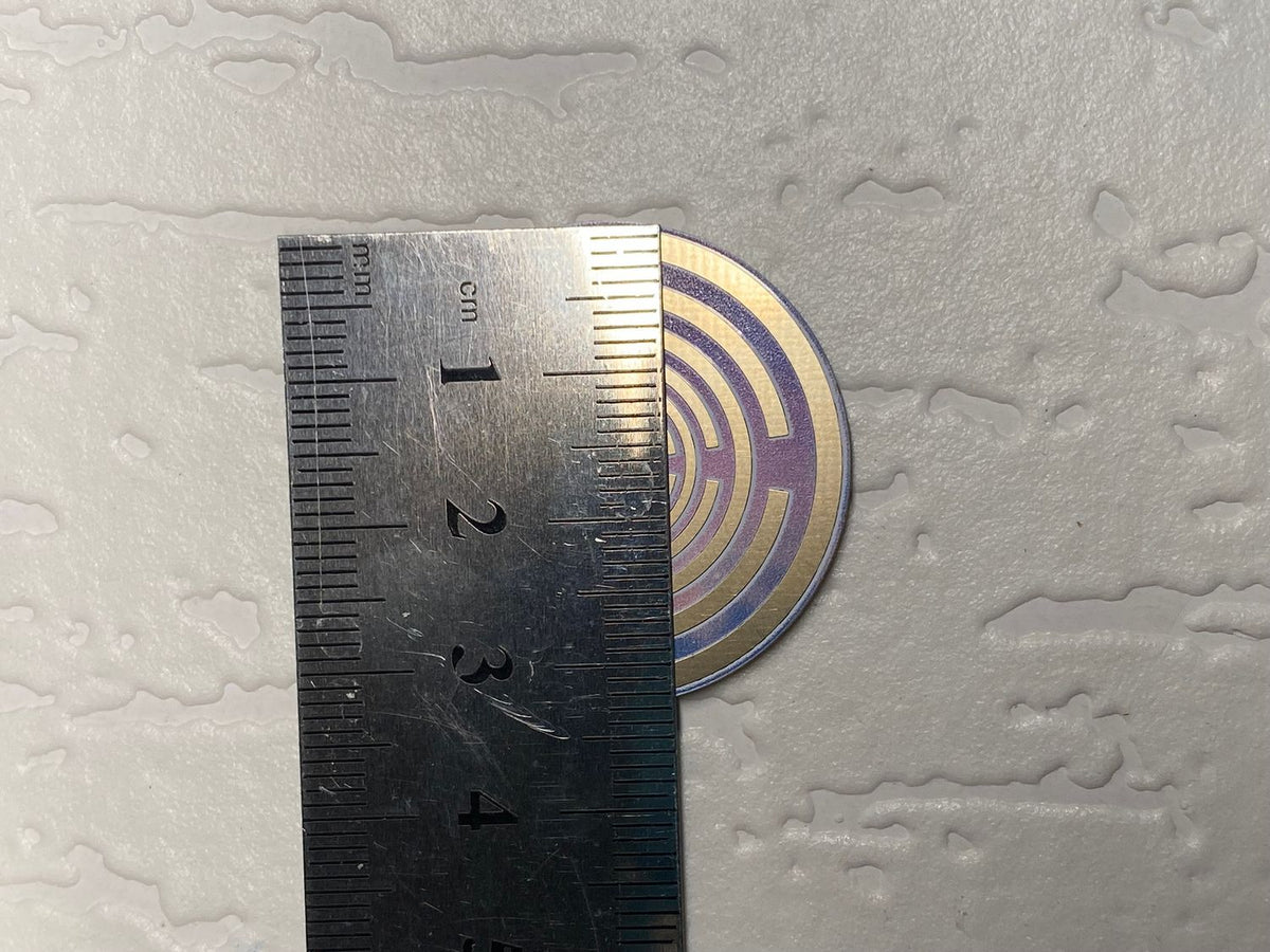 Anhänger Mini Serie rund – Lakhovsky MWOn Symbol Design – Frequenzportal – Produktansicht 1
