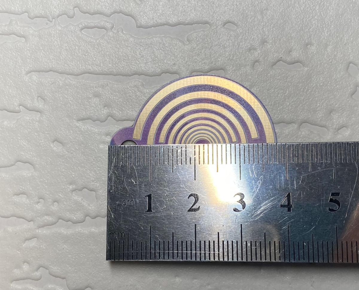 Anhänger Mini Serie rund – Lakhovsky MWOn Symbol Design – Frequenzportal – Produktansicht 1