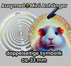 Anhänger Mini Serie rund – Lakhovsky MWOn Symbol Design – Meerschweinchen – Produktansicht 1