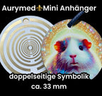 Anhänger Mini Serie rund – Lakhovsky MWOn Symbol Design – Meerschweinchen – Produktansicht 1