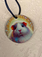 Anhänger Mini Serie rund – Lakhovsky MWOn Symbol Design – Meerschweinchen – Produktansicht 1