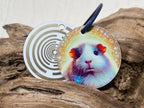 Anhänger Mini Serie rund – Lakhovsky MWOn Symbol Design – Meerschweinchen – Produktansicht 1